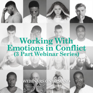 WOD: Three Part Webinar Series - Working With Emotions in Conflict