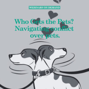 WEBINAR: Who gets the pets?