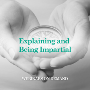 WOD Explaining and Being Impartial