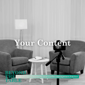 Beyond The Table: Your Content