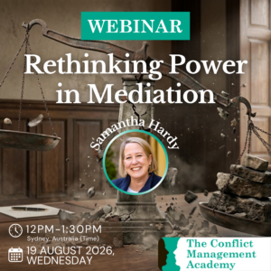WEBINAR: Rethinking Power in Mediation