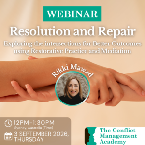 WEBINAR: Resolution and Repair